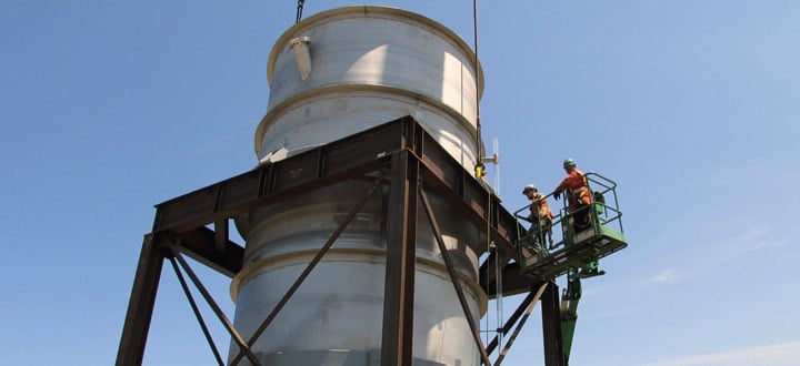 Greenberry Industrial maintenance services provided for the Chehalis boiler tank.