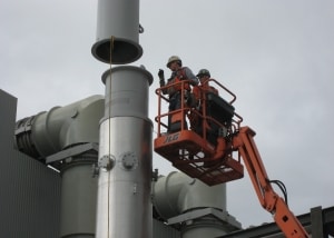 Chehalis boiler assembly and piping installation