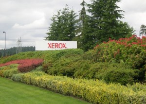 Xerox exterior headquarters sign.
