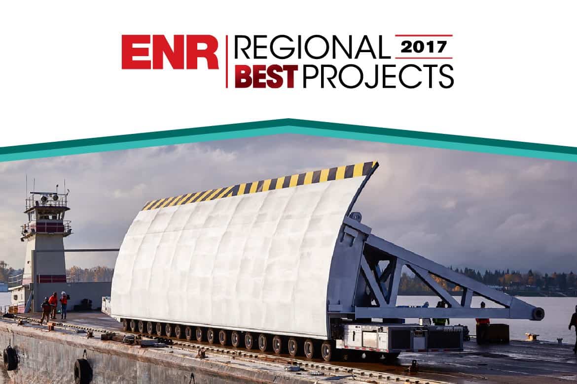 Steel Welding Dam Gate Barge Delivery with ENR Award